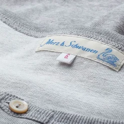Merz beim Schwanen Knopfleistenhemd Kurzarm Grey Melange><noscript><img width=