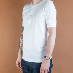 Merz beim Schwanen Knopfleistenhemd Kurzarm White> T-Shirts