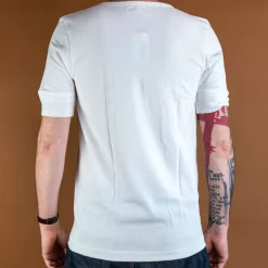 Merz beim Schwanen Knopfleistenhemd Kurzarm White><noscript><img width=