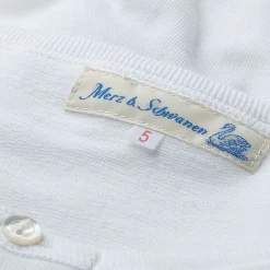 Merz beim Schwanen Knopfleistenhemd Kurzarm White><noscript><img width=