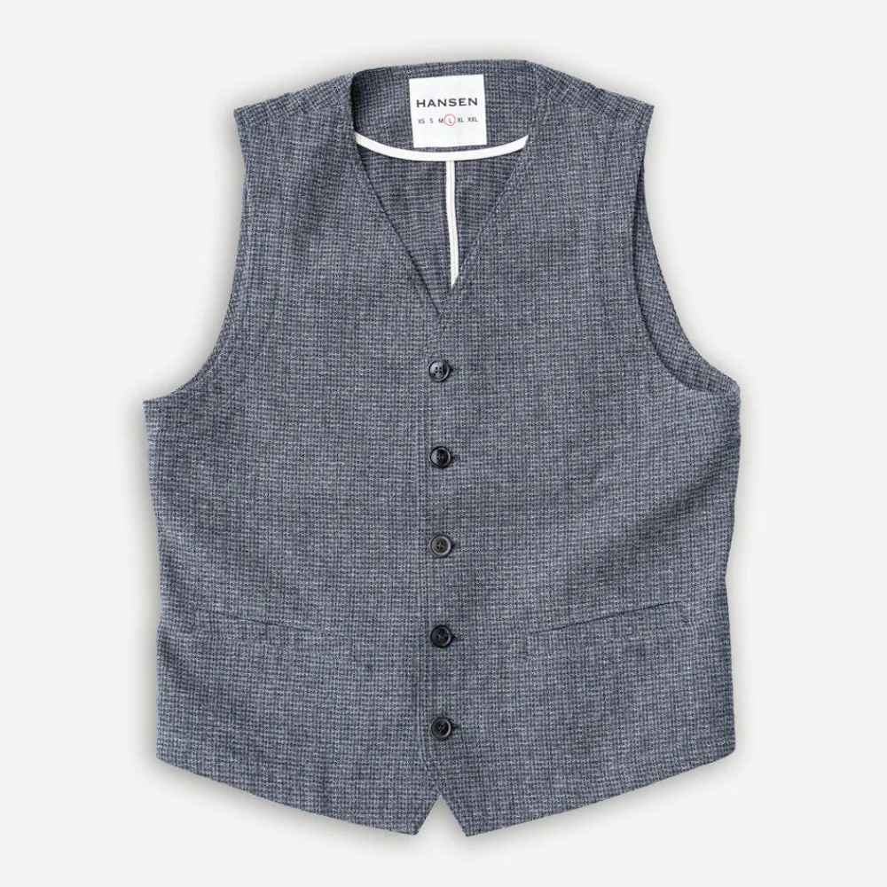 Hansen Knud Workwear Waistcoat Broken Grey> Westen