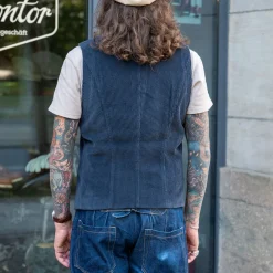 Hansen Knud Workwear Waistcoat Dusty Navy><noscript><img width=