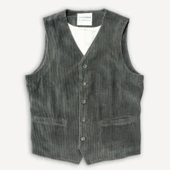 Hansen Knud Workwear Waistcoat Olive-Taupe> Westen