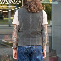 Hansen Knud Workwear Waistcoat Olive-Taupe><noscript><img width=