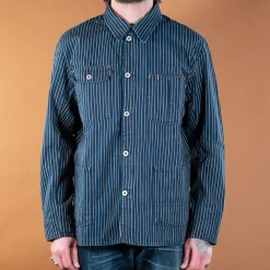 Indigofera Kurt Single Stripe Indigo Jacket> Jacken
