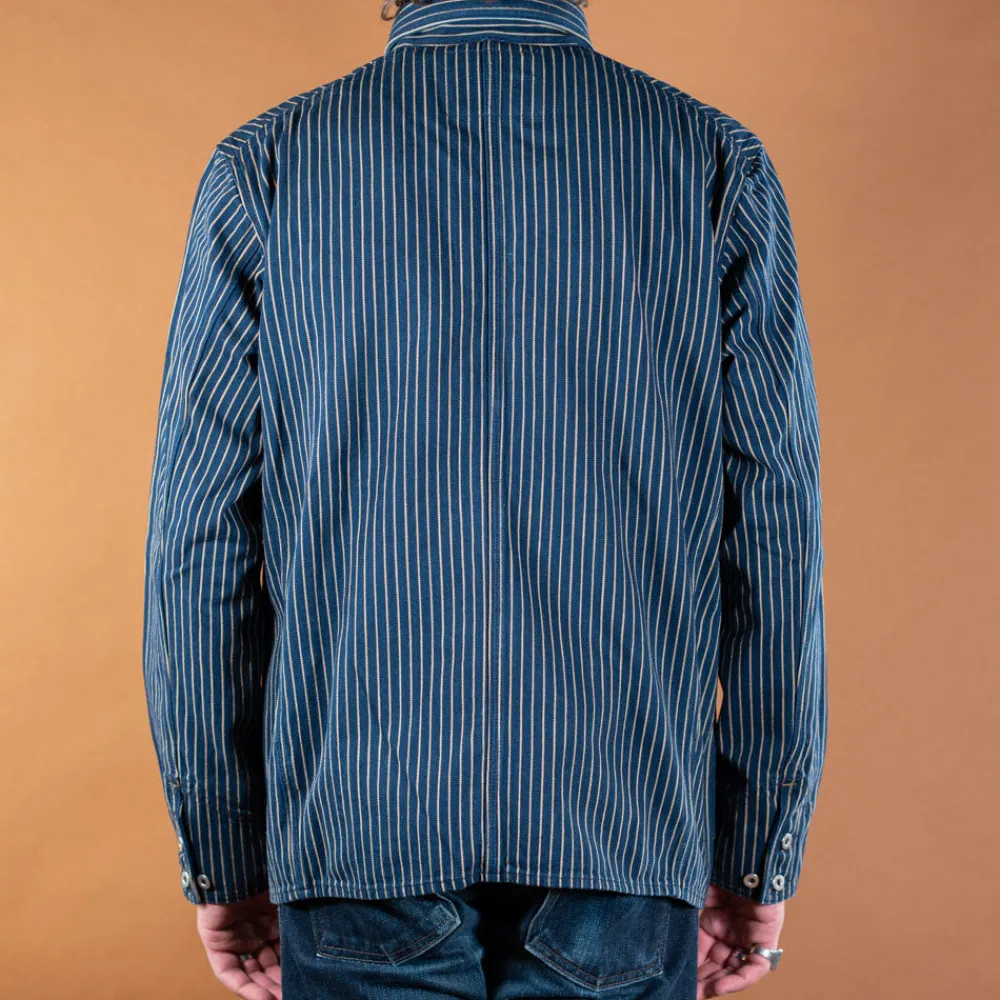 Indigofera Kurt Single Stripe Indigo Jacket> Jacken