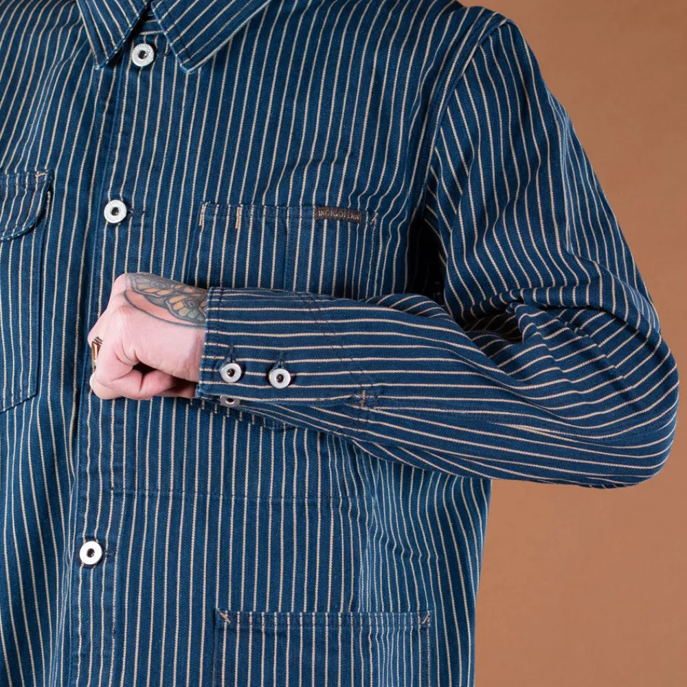 Indigofera Kurt Single Stripe Indigo Jacket> Jacken