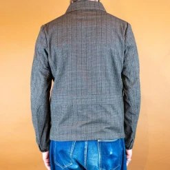 1st PAT-RN Laboratorio Jacket Glencheck Brown><noscript><img width=