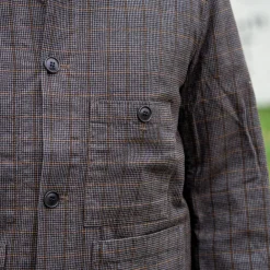 1st PAT-RN Laboratorio Jacket Glencheck Brown><noscript><img width=