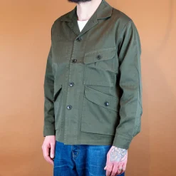 1st PAT-RN Lands Military HBT Jacket Olive> Jacken