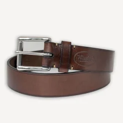 Timeless Leather Ledergürtel 40er mit Edelstahlschnalle Braun> Gürtel
