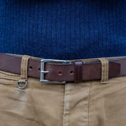 Timeless Leather Ledergürtel 40er mit Edelstahlschnalle Braun> Gürtel
