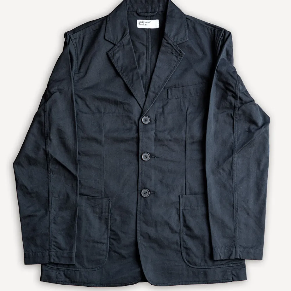 Universal Works London Jacket Twill Black> Jacken