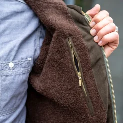 Manifattura Ceccarelli Long Mountain Jacket Waxed Green><noscript><img width=