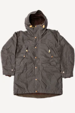 Manifattura Ceccarelli Long Mountain Jacket Waxed Chocolate> Jacken