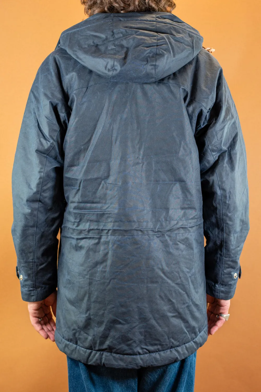 Manifattura Ceccarelli Long Mountain Jacket Waxed Navy> Jacken