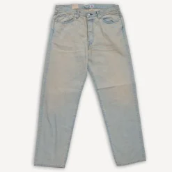 Edwin Loose Fit Kurabo 13,5oz Rainbow Selvage Blue Dusty Used> Hosen