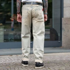 Edwin Loose Fit Kurabo 13,5oz Rainbow Selvage Blue Dusty Used><noscript><img width=