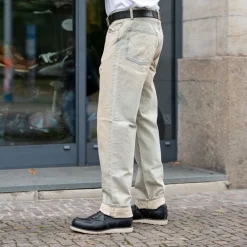 Edwin Loose Fit Kurabo 13,5oz Rainbow Selvage Blue Dusty Used><noscript><img width=