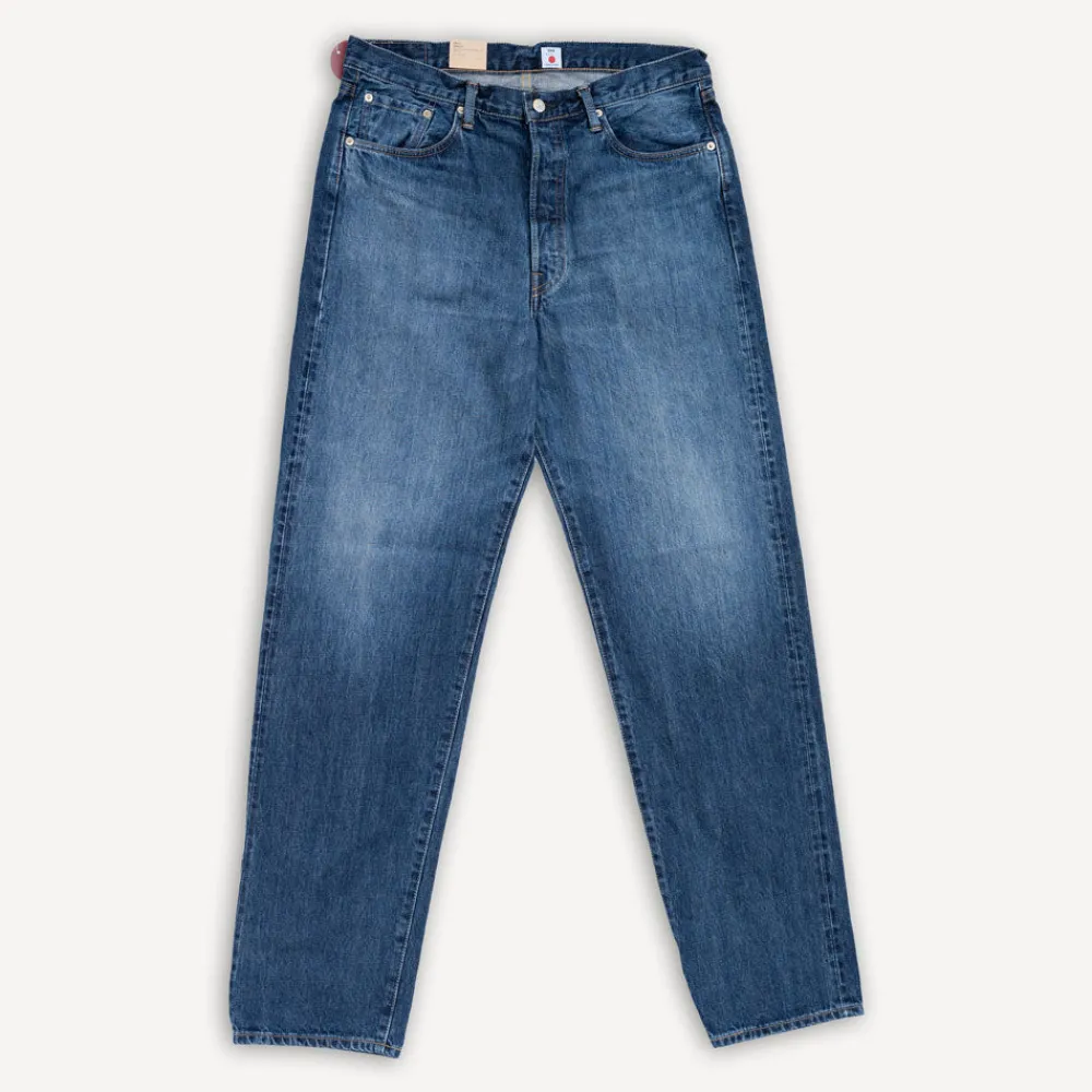 Edwin Loose Fit Kurabo 14oz Red Selvage Blue Dark Used> Hosen