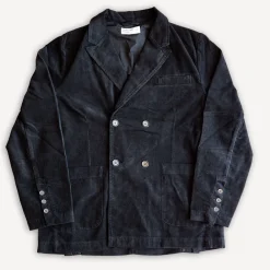 Universal Works Manor Jacket Cord Black> Jacken