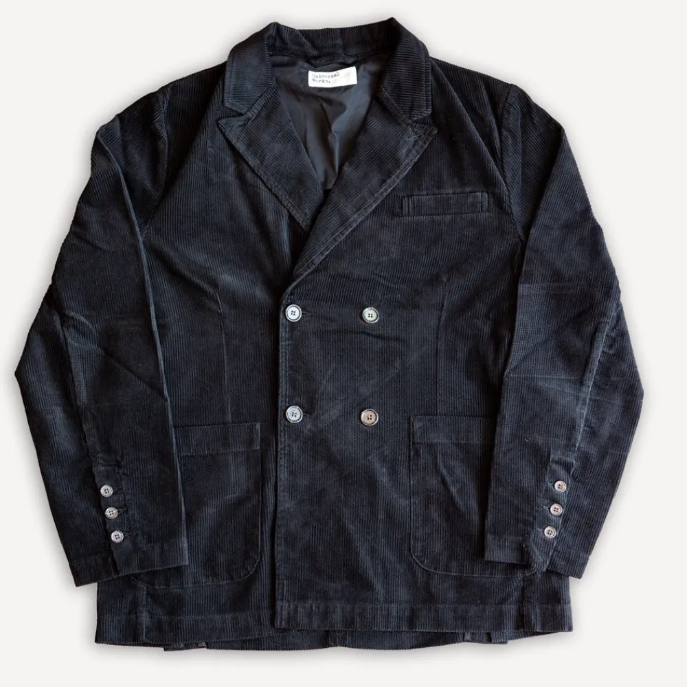 Universal Works Manor Jacket Cord Black> Jacken
