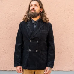 Universal Works Manor Jacket Cord Black> Jacken