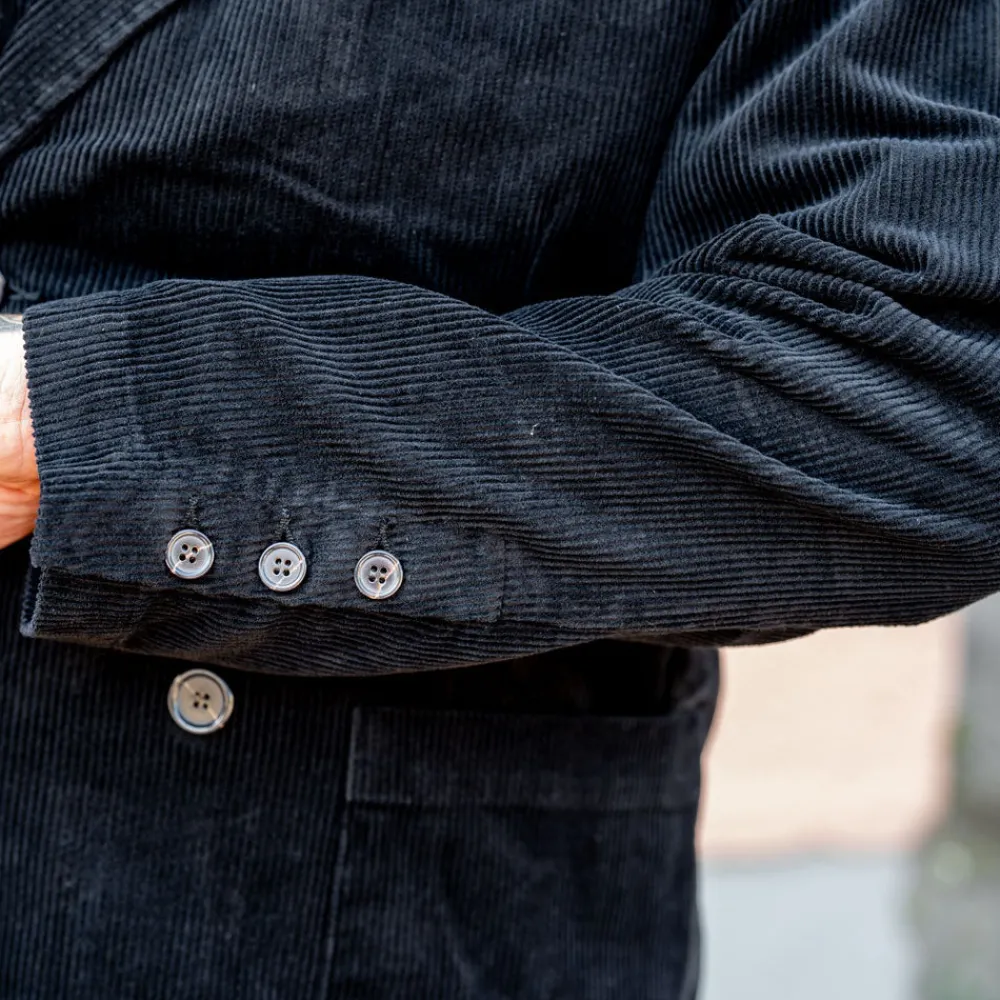 Universal Works Manor Jacket Cord Black> Jacken