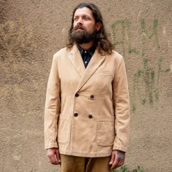 Universal Works Manor Jacket Cord Fawn> Jacken