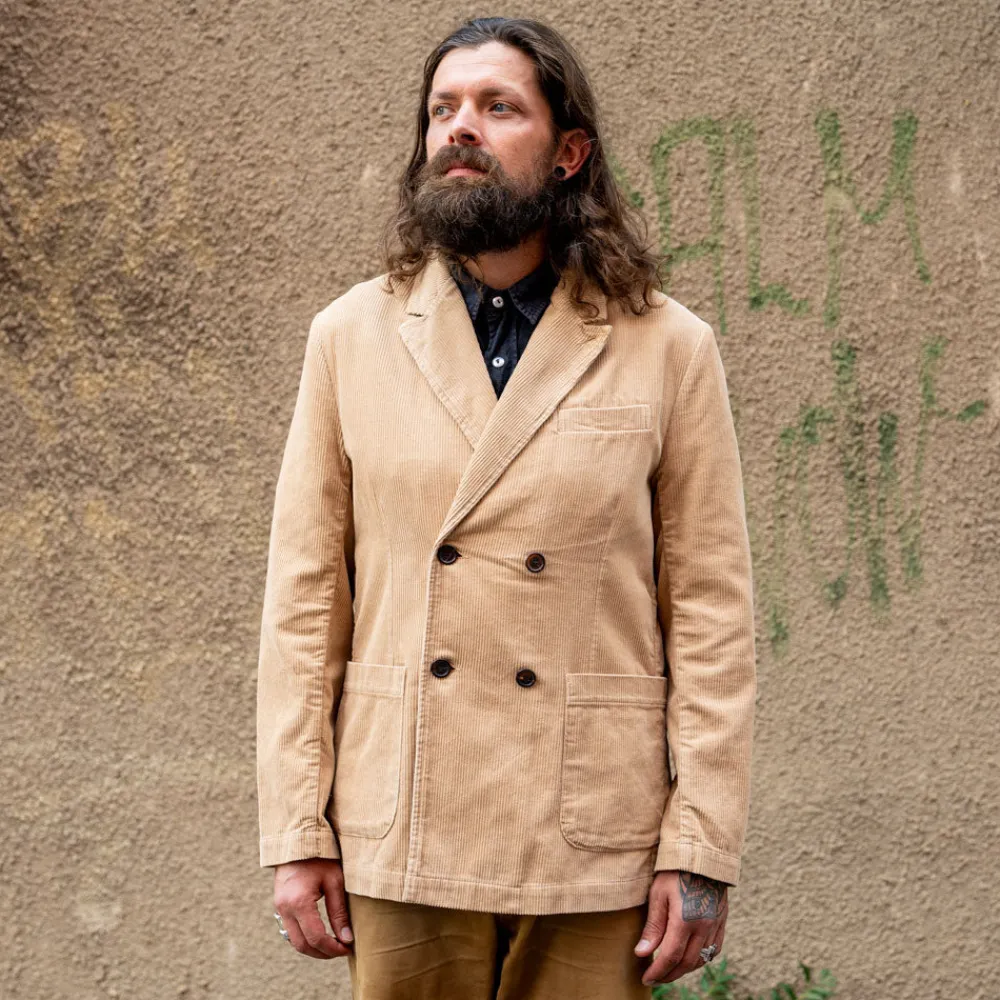 Universal Works Manor Jacket Cord Fawn> Jacken
