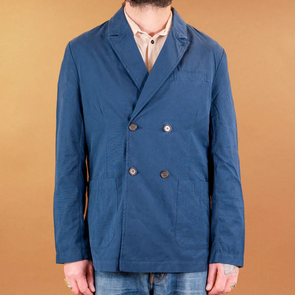 Universal Works Manor Jacket Summer Canvas Navy> Jacken