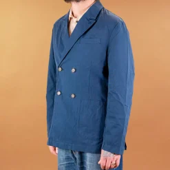 Universal Works Manor Jacket Summer Canvas Navy> Jacken