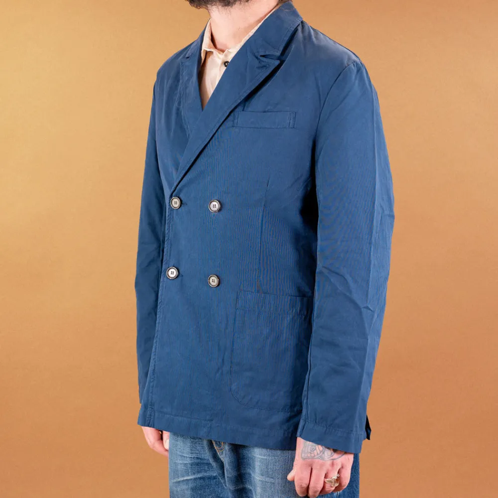 Universal Works Manor Jacket Summer Canvas Navy> Jacken