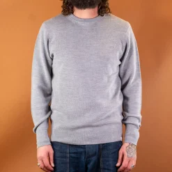 Merz beim Schwanen Men's Pullover Merinowolle Classic Fit Grey Melange> Pullover