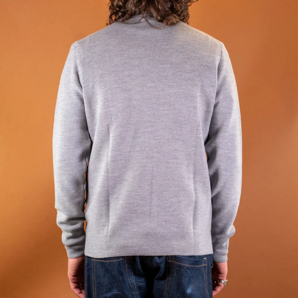 Merz beim Schwanen Men's Pullover Merinowolle Classic Fit Grey Melange> Pullover