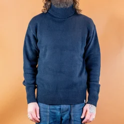 Merz beim Schwanen Men's Rollkragen Pullover Relaxed Fit Dark Navy> Pullover