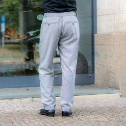 Universal Works Military Chino Leon Tweed Grey><noscript><img width=