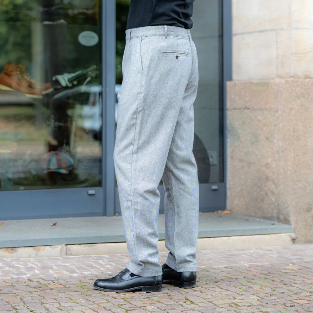 Universal Works Military Chino Leon Tweed Grey> Hosen