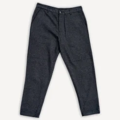 Universal Works Military Chino Salt ´n Pepper Tweed Black> Hosen