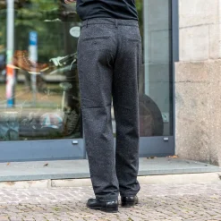 Universal Works Military Chino Salt ´n Pepper Tweed Black><noscript><img width=