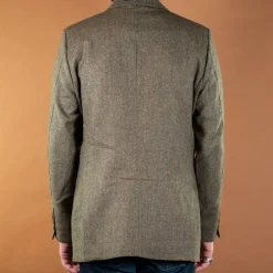 Hidden Aces Minos Tweed Blazer K7402 Green><noscript><img width=