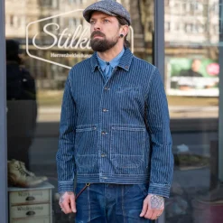 Tellason Montana Jacket Blue Wabash> Jacken