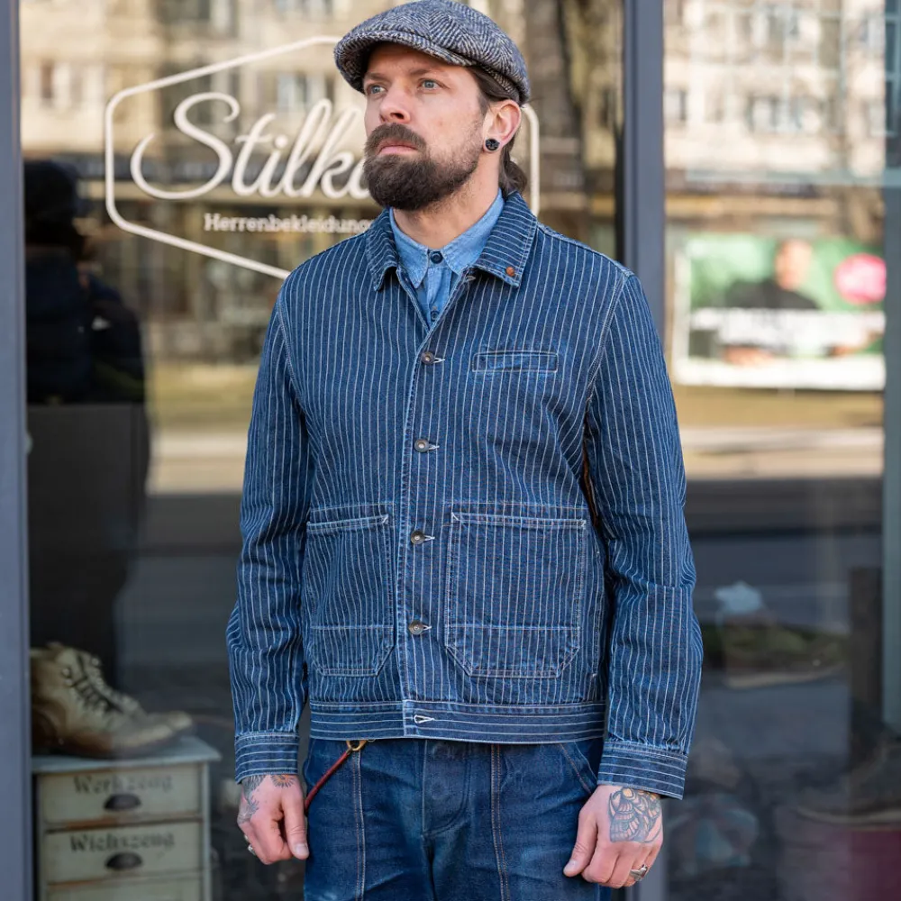 Tellason Montana Jacket Blue Wabash> Jacken