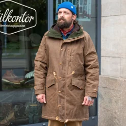 Manifattura Ceccarelli Mountain Parka Waxed Dark Tan> Jacken
