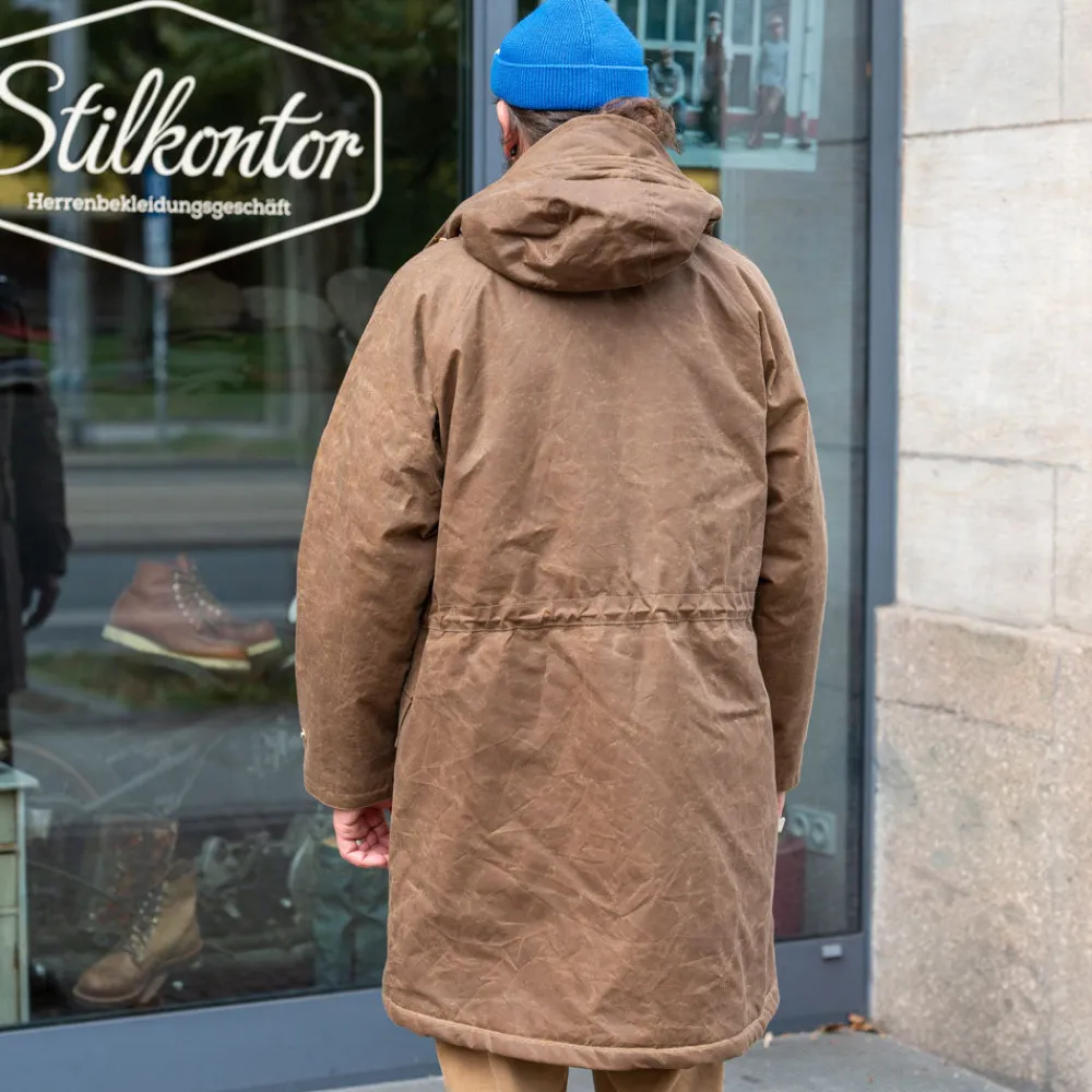 Manifattura Ceccarelli Mountain Parka Waxed Dark Tan> Jacken