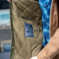 Manifattura Ceccarelli Mountain Parka Waxed Dark Tan><noscript><img width=