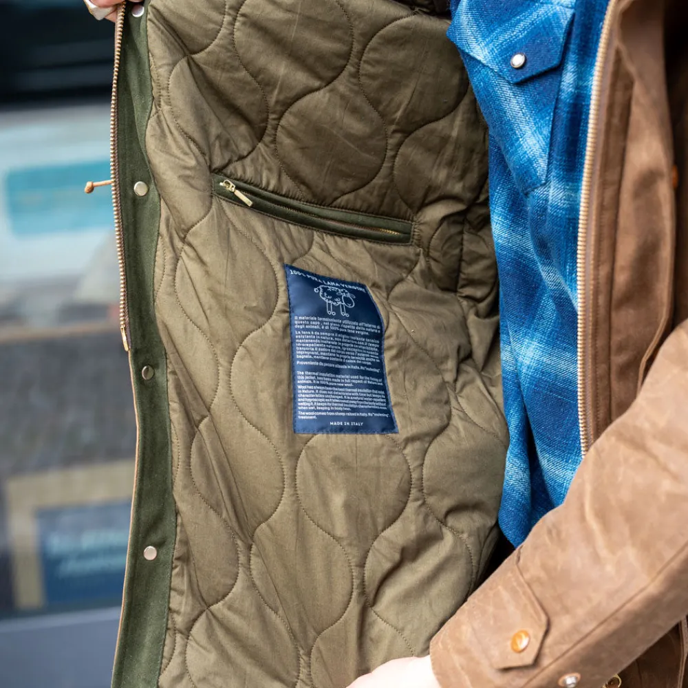 Manifattura Ceccarelli Mountain Parka Waxed Dark Tan> Jacken