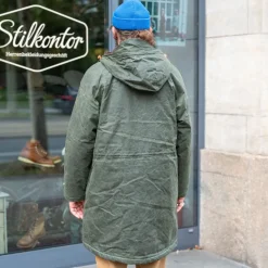 Manifattura Ceccarelli Mountain Parka Waxed Dark Green><noscript><img width=