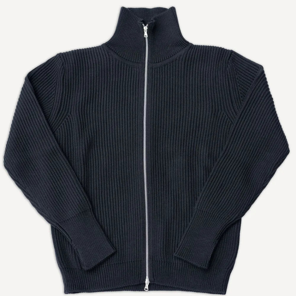 Andersen-Andersen Navy Full Zip Black> Pullover