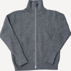 Andersen-Andersen Navy Full Zip Grey> Pullover